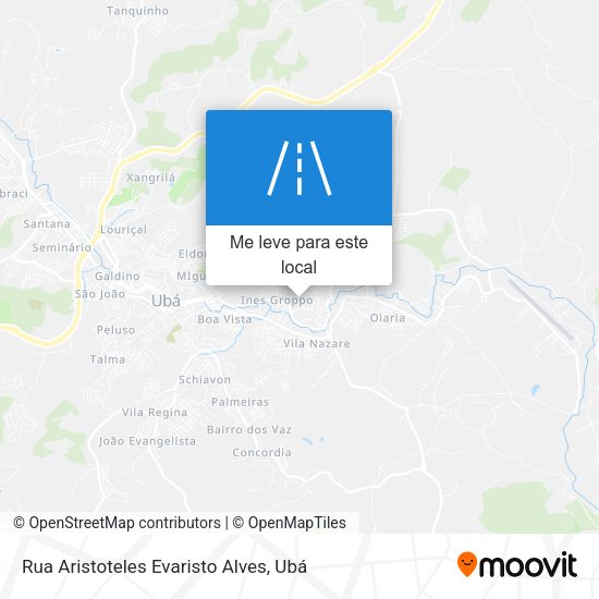 Rua Aristoteles Evaristo Alves mapa
