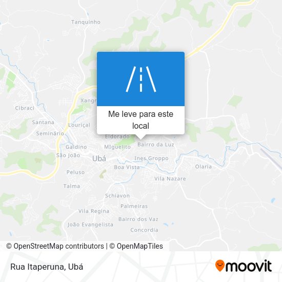 Rua Itaperuna mapa