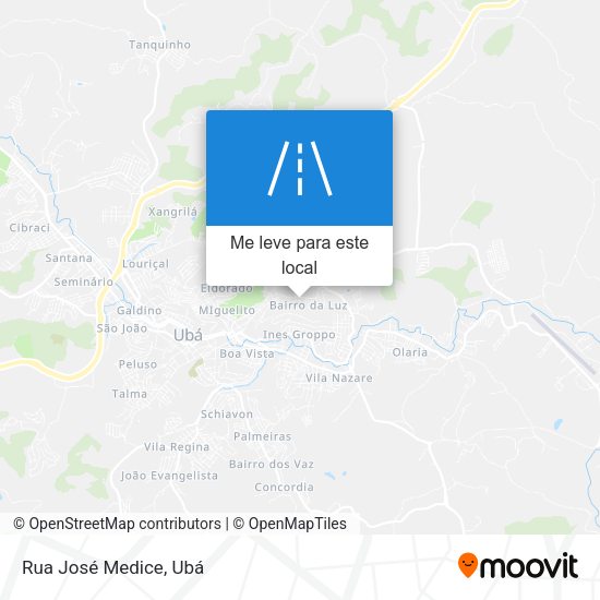 Rua José Medice mapa