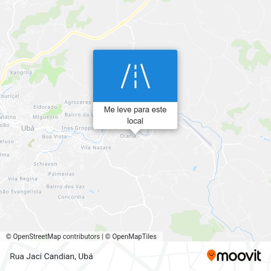 Rua Jaci Candian mapa