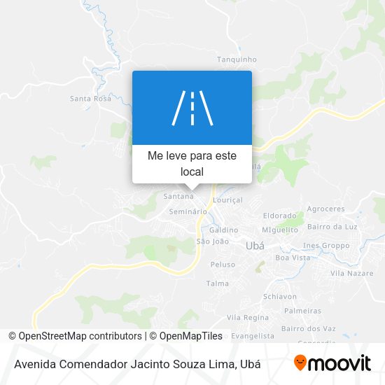 Avenida Comendador Jacinto Souza Lima mapa