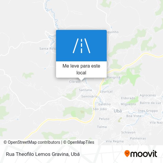 Rua Theofilo Lemos Gravina mapa