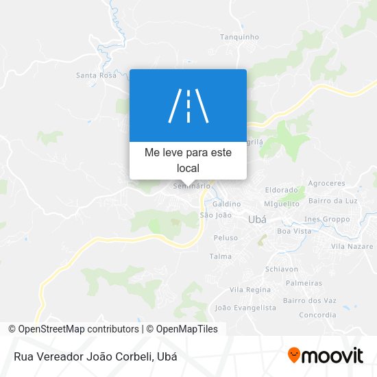 Rua Vereador João Corbeli mapa
