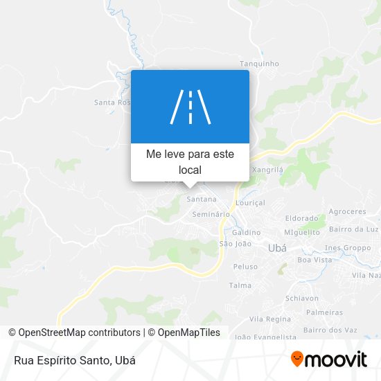 Rua Espírito Santo mapa