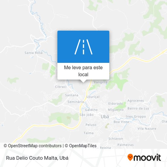 Rua Delio Couto Malta mapa