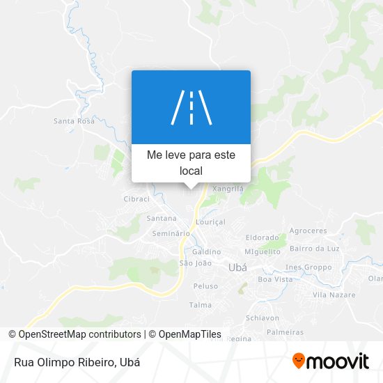 Rua Olimpo Ribeiro mapa