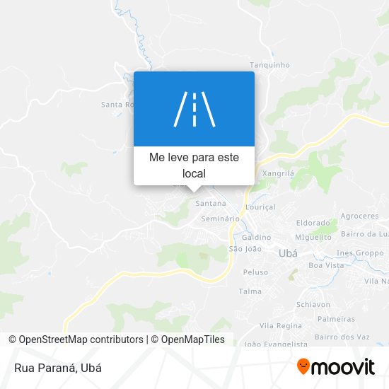 Rua Paraná mapa