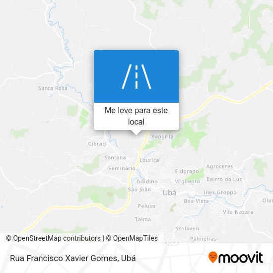 Rua Francisco Xavier Gomes mapa