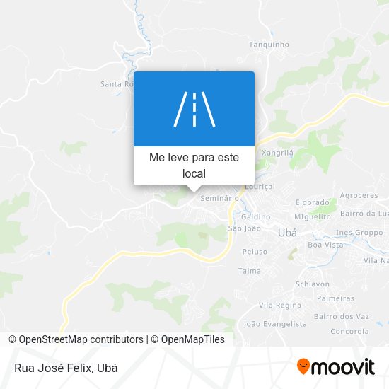 Rua José Felix mapa
