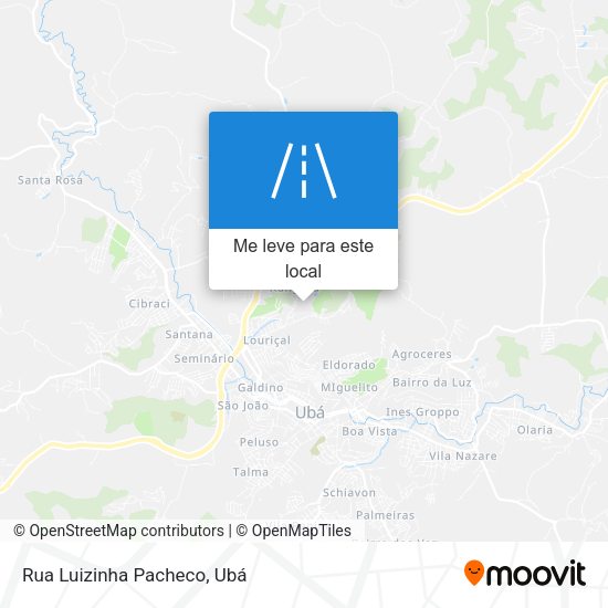 Rua Luizinha Pacheco mapa