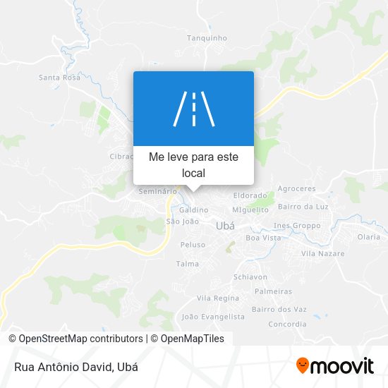 Rua Antônio David mapa