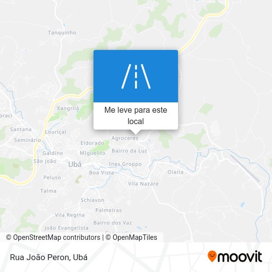 Rua João Peron mapa