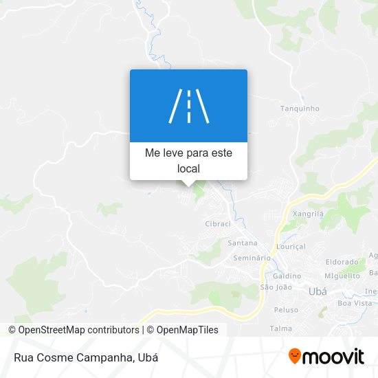 Rua Cosme Campanha mapa