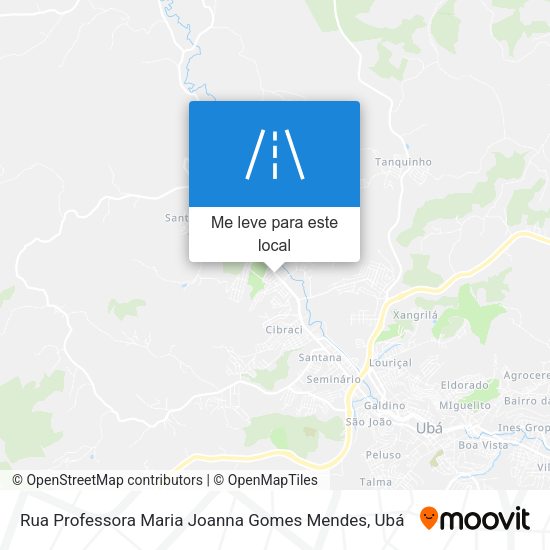 Rua Professora Maria Joanna Gomes Mendes mapa