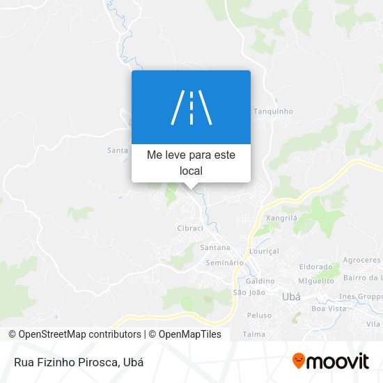Rua Fizinho Pirosca mapa