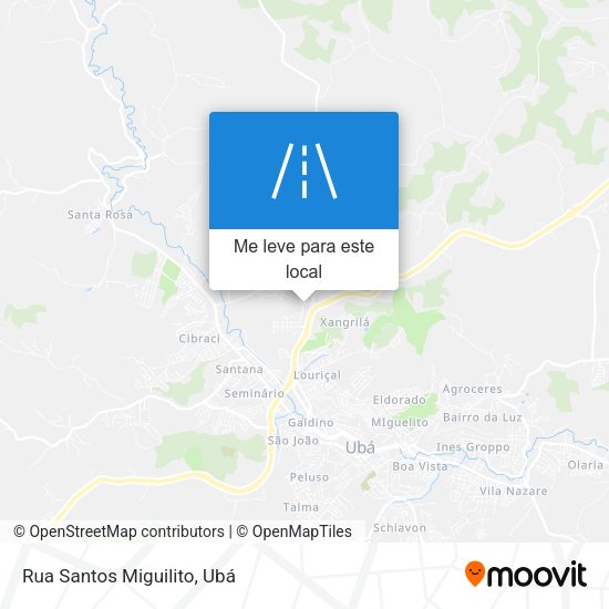 Rua Santos Miguilito mapa