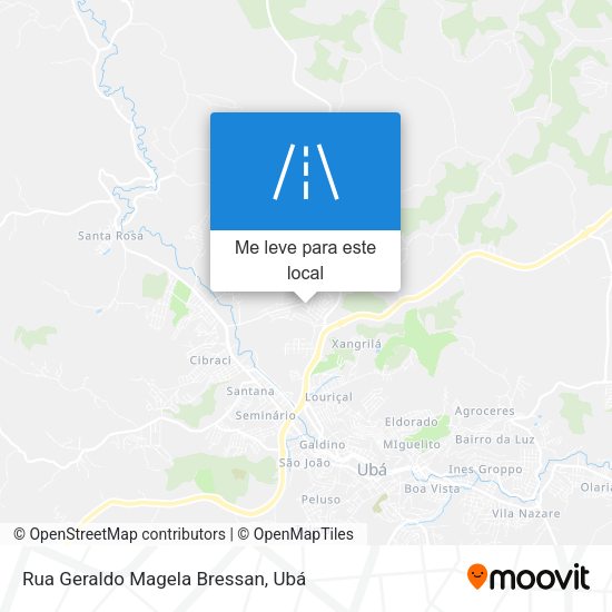 Rua Geraldo Magela Bressan mapa