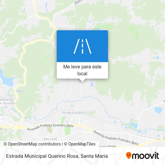 Estrada Municipal Querino Rosa mapa