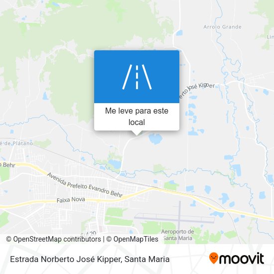 Estrada Norberto José Kipper mapa