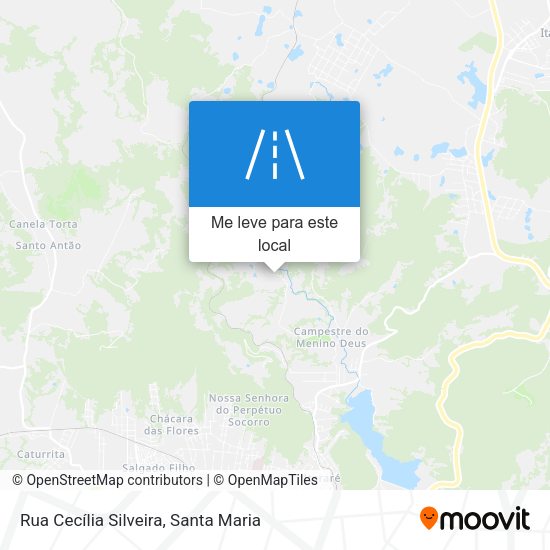 Rua Cecília Silveira mapa