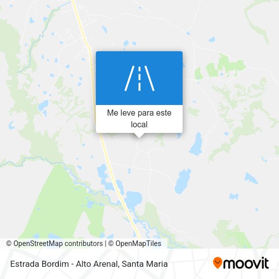 Estrada Bordim - Alto Arenal mapa