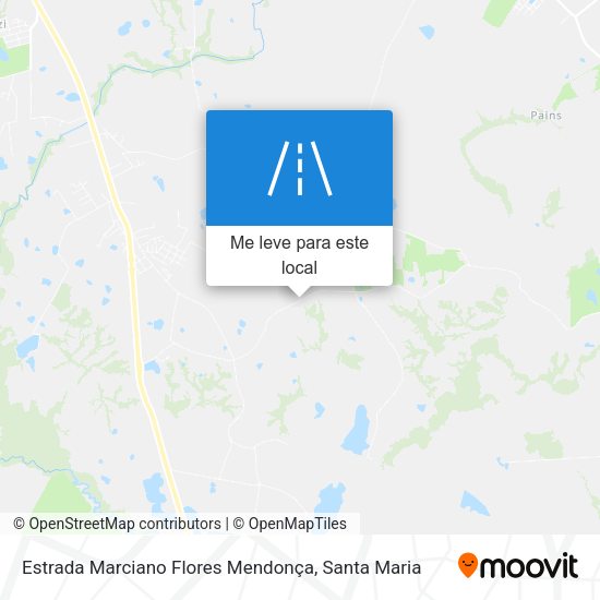 Estrada Marciano Flores Mendonça mapa