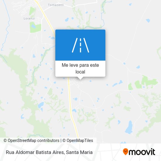 Rua Aldomar Batista Aires mapa
