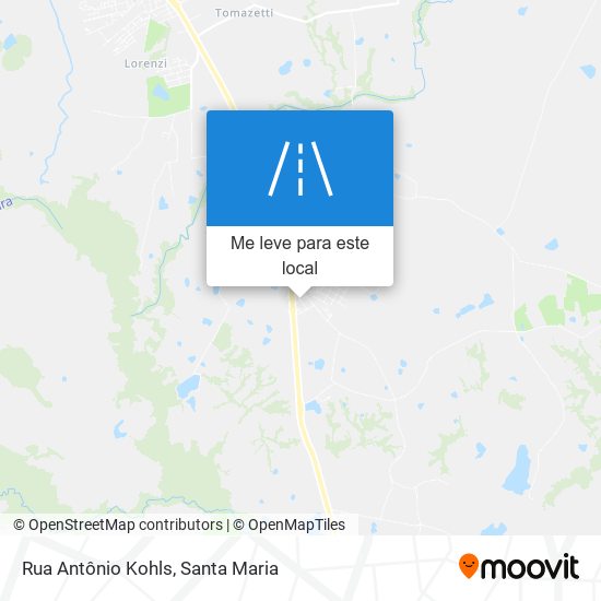 Rua Antônio Kohls mapa