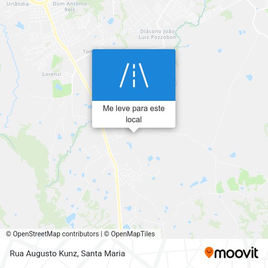 Rua Augusto Kunz mapa