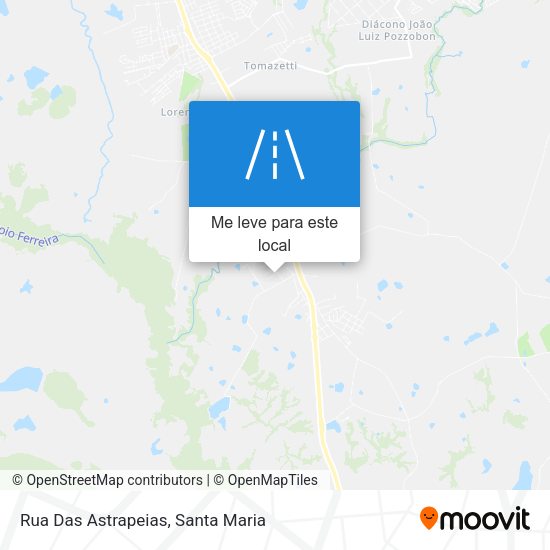 Rua Das Astrapeias mapa