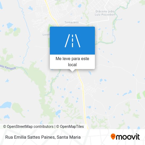 Rua Emilia Sattes Paines mapa