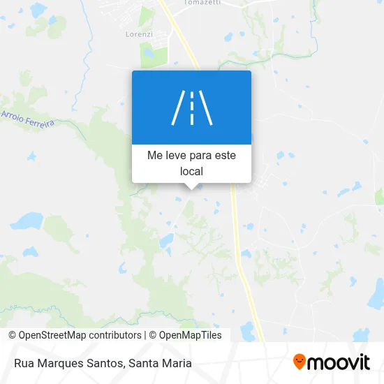 Rua Marques Santos mapa