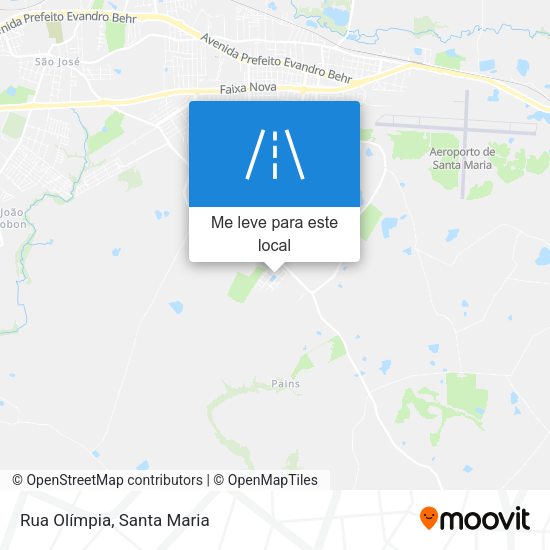 Rua Olímpia mapa
