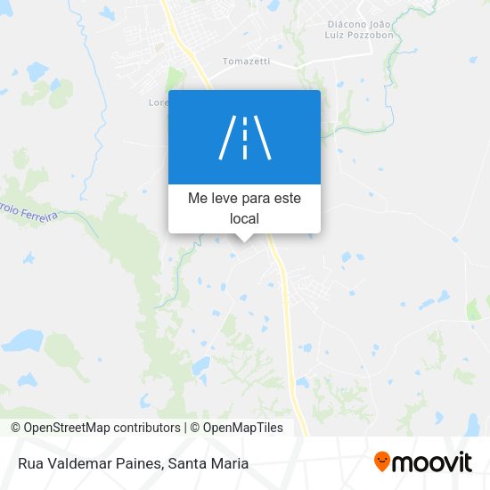 Rua Valdemar Paines mapa