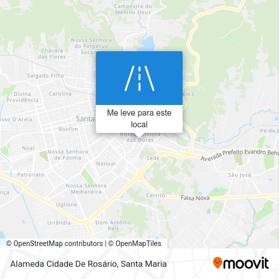 Alameda Cidade De Rosário mapa