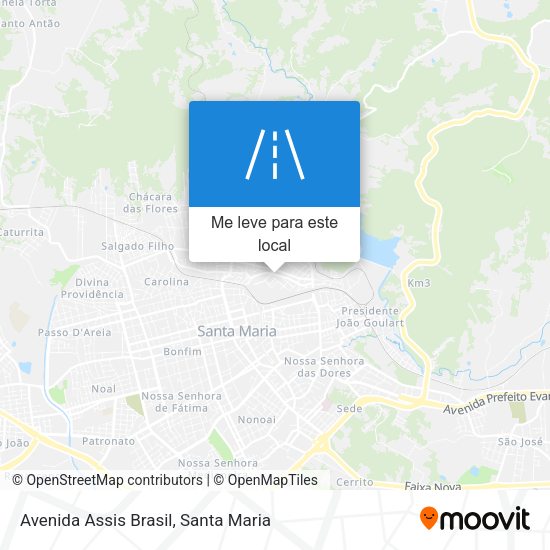 Avenida Assis Brasil mapa