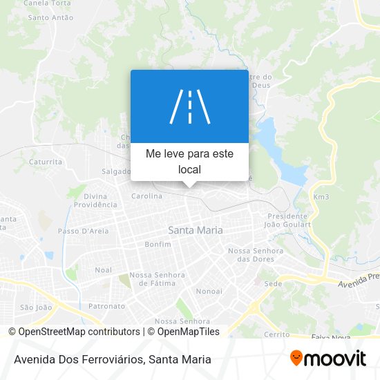 Avenida Dos Ferroviários mapa