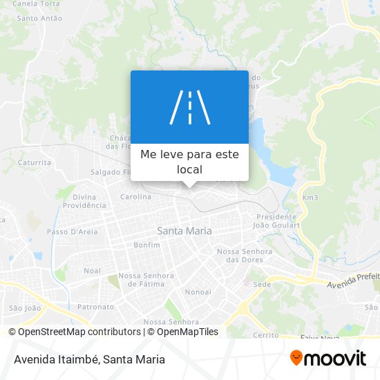 Avenida Itaimbé mapa