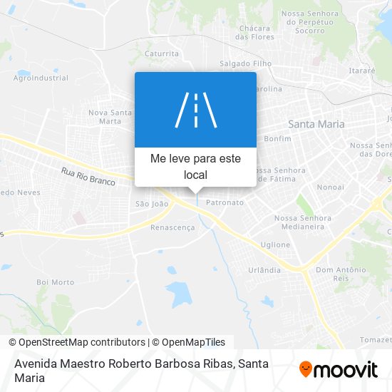 Avenida Maestro Roberto Barbosa Ribas mapa