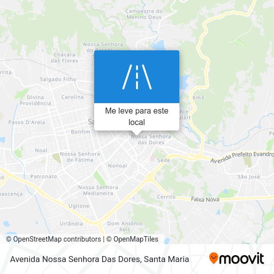 Avenida Nossa Senhora Das Dores mapa