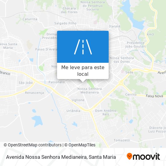 Avenida Nossa Senhora Medianeira mapa