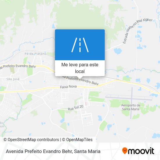 Avenida Prefeito Evandro Behr mapa