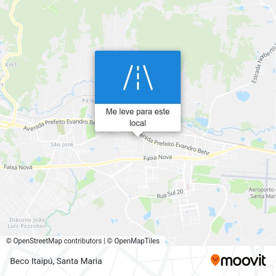 Beco Itaipú mapa