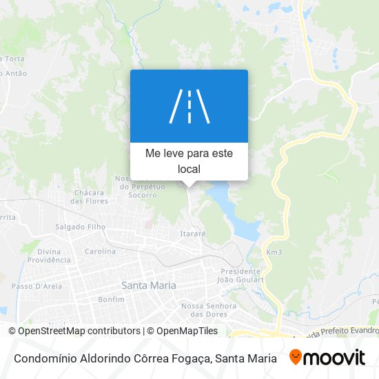 Condomínio Aldorindo Côrrea Fogaça mapa