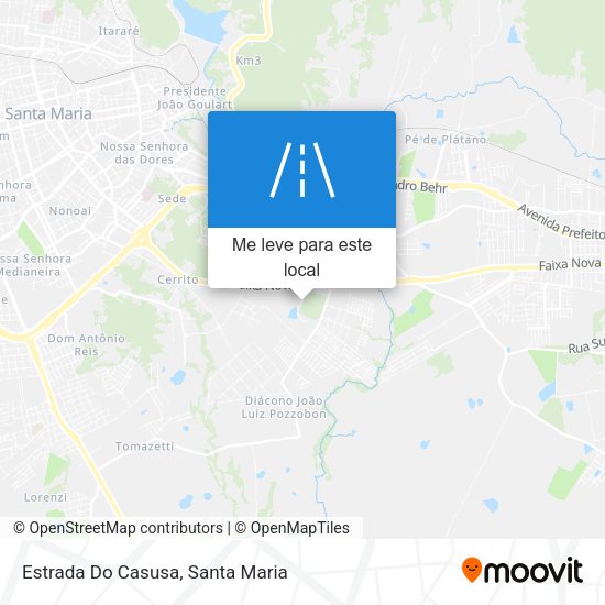 Estrada Do Casusa mapa