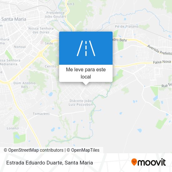 Estrada Eduardo Duarte mapa