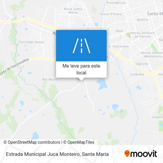 Estrada Municipal Juca Monteiro mapa