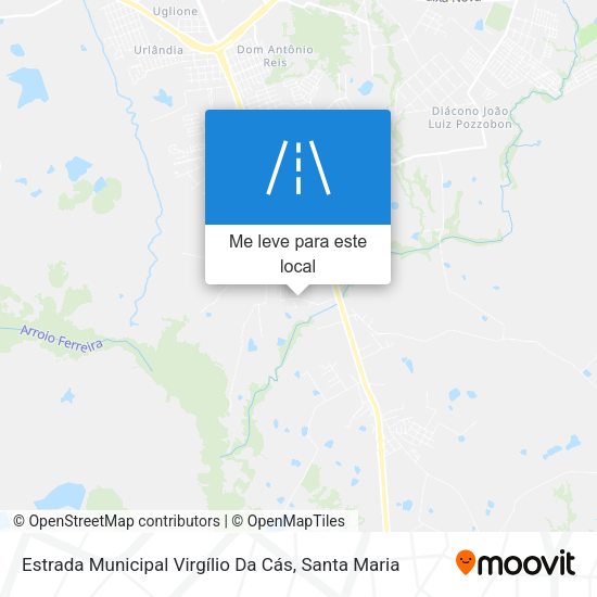 Estrada Municipal Virgílio Da Cás mapa