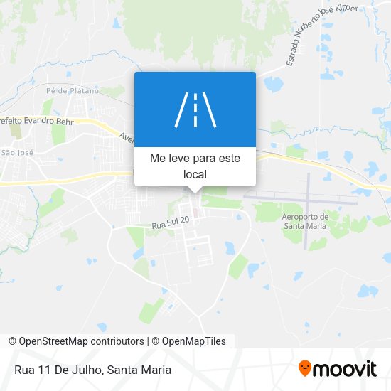 Rua 11 De Julho mapa