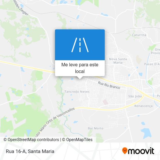 Rua 16-A mapa